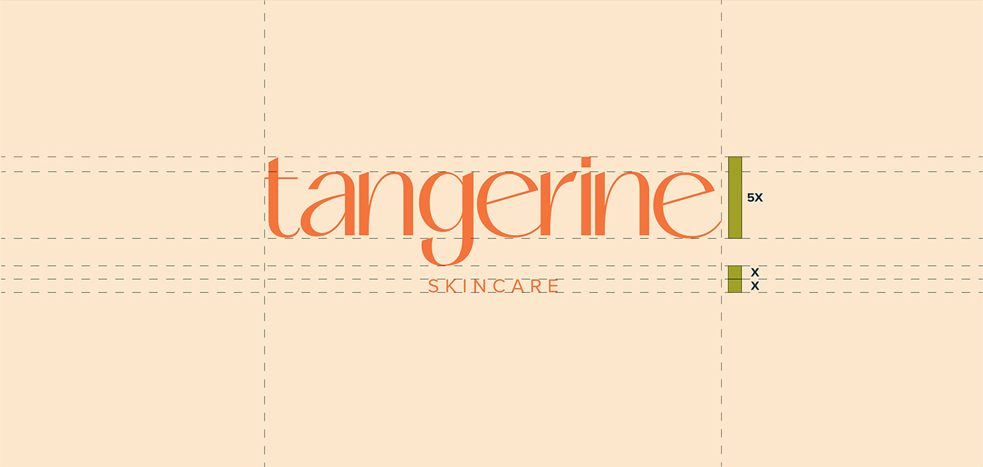 branding  brand identity logo Logo Design skincare Skincare packaging tangerine botanical illustration