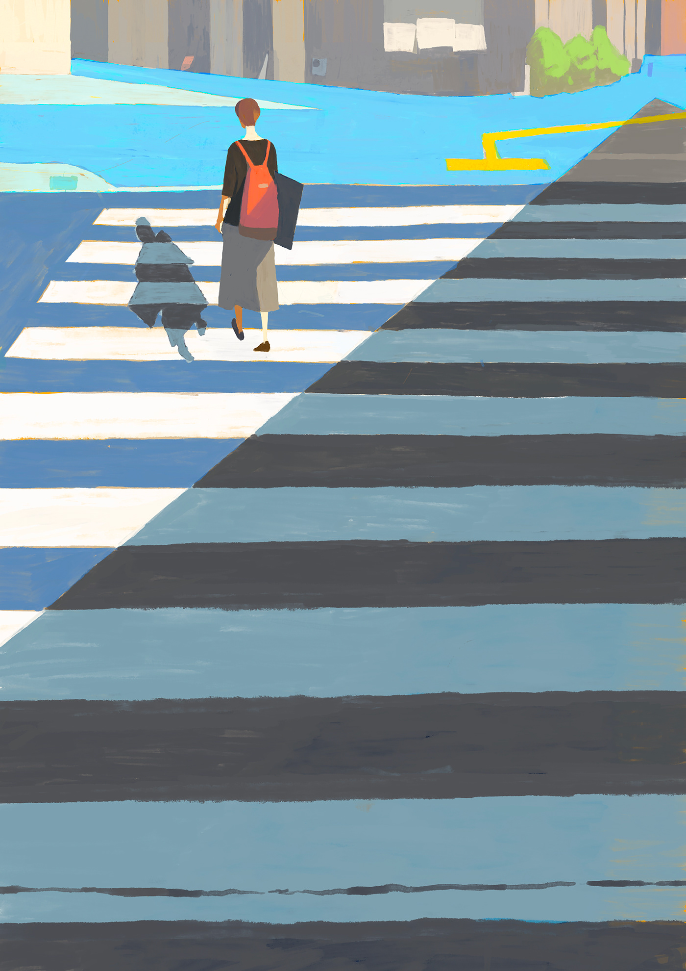 crosswalk Digital Art  digitalpainting Drawing  ILLUSTRATION  painting  
