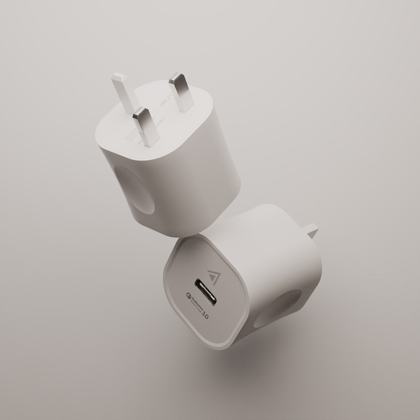 light bulb 3D 3d modeling blender charger 3d adapter product design  art led