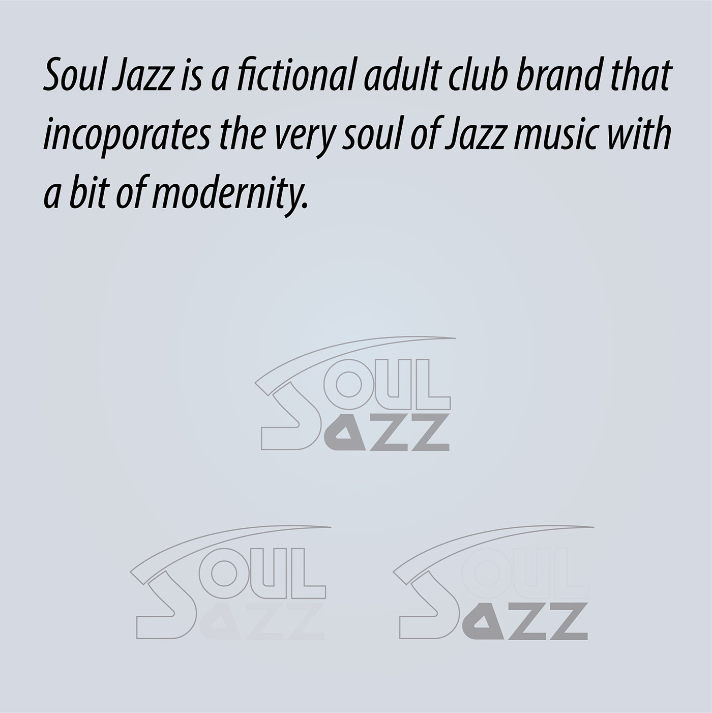Adult art direction freehand Icon jazz logo music soul Tweak type