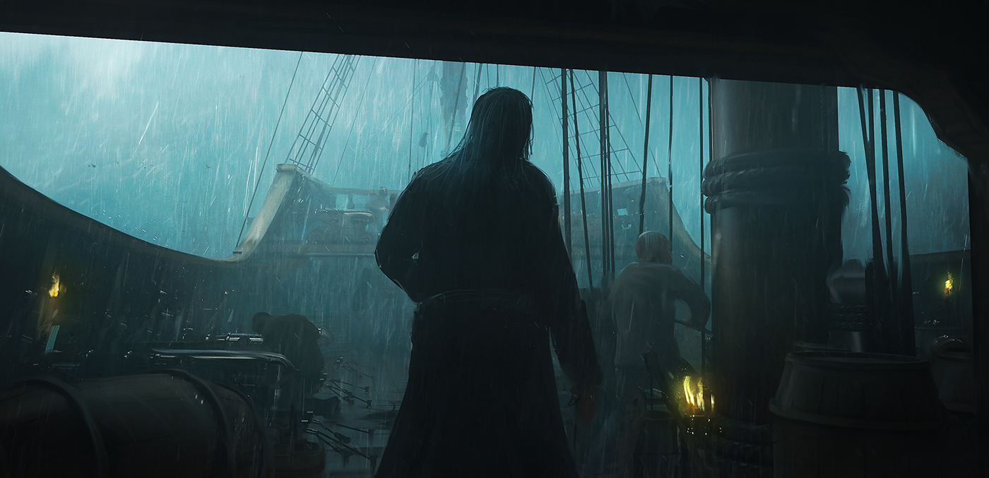story art design Film key-art CGI pirate dark exploration discovery