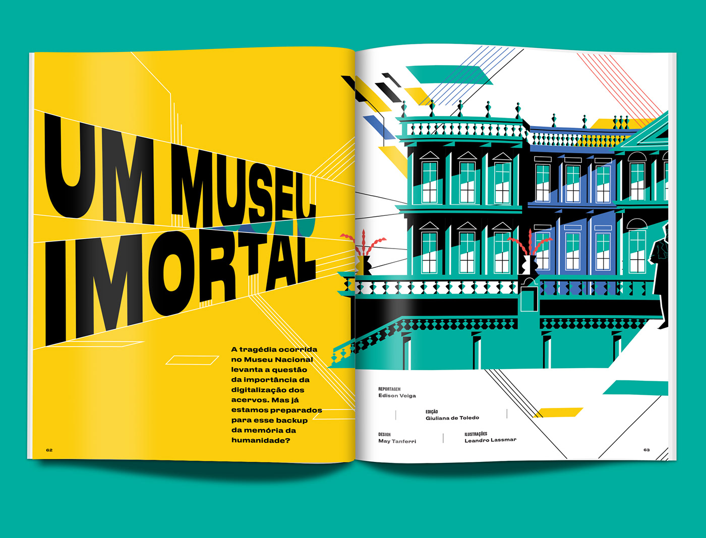 design magazine Museu editorial art galeria museu nacional Brasil science colors