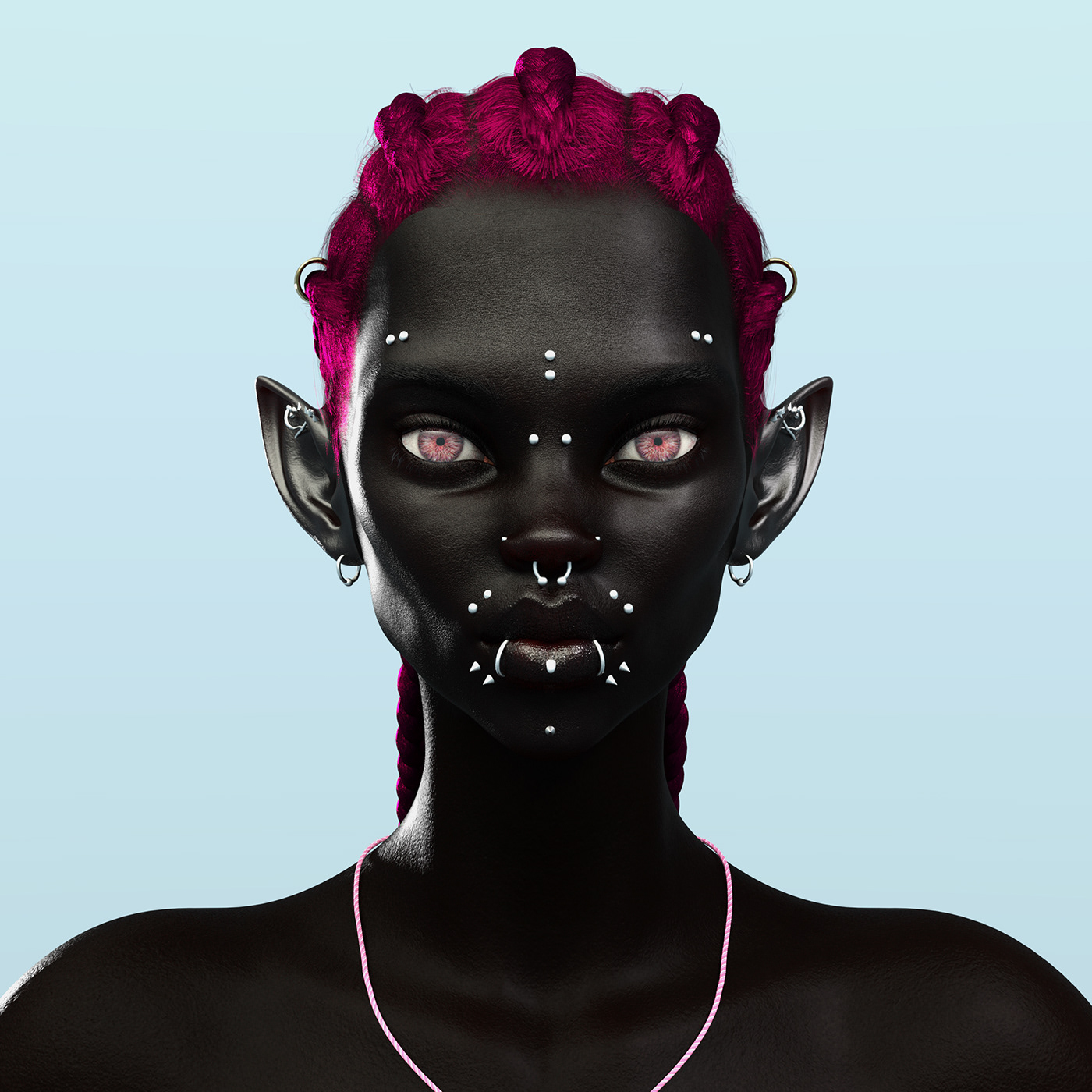 3D aliens DAZ niyiokeowo  portraits Render