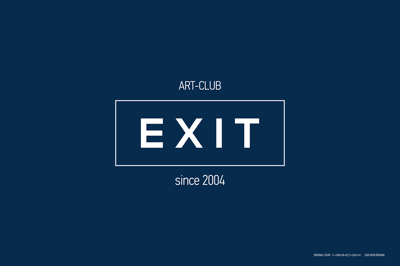 logo Exit club redesign Logotype new form new style New brand new visual Corporate Identity