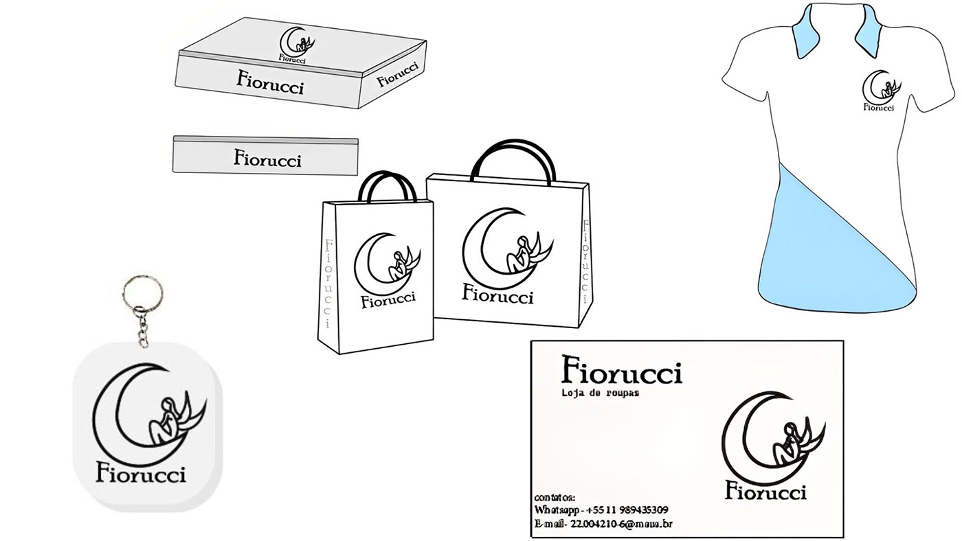 design Fiorucci Illustrator logo marca roupas