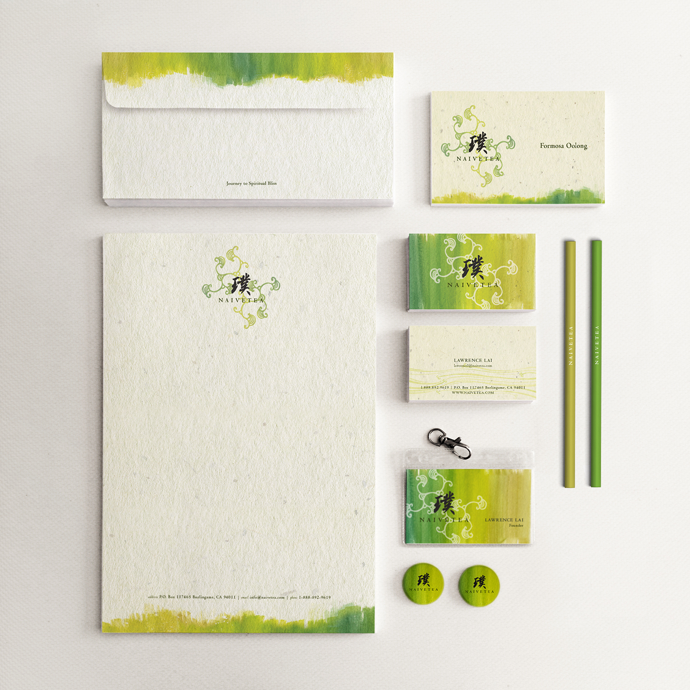 identity tea naivetea organic gift box design Quality branding  Packaging watercolor