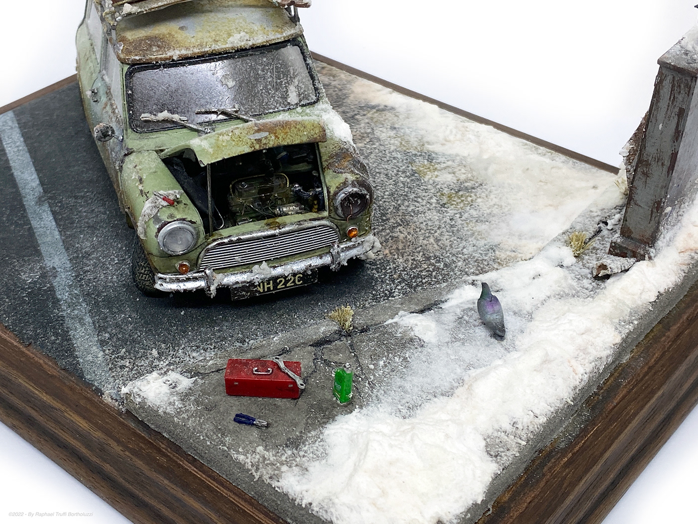 automotive   craft Diorama handmade Miniature Modelmaking physical realistic scale model sculpture