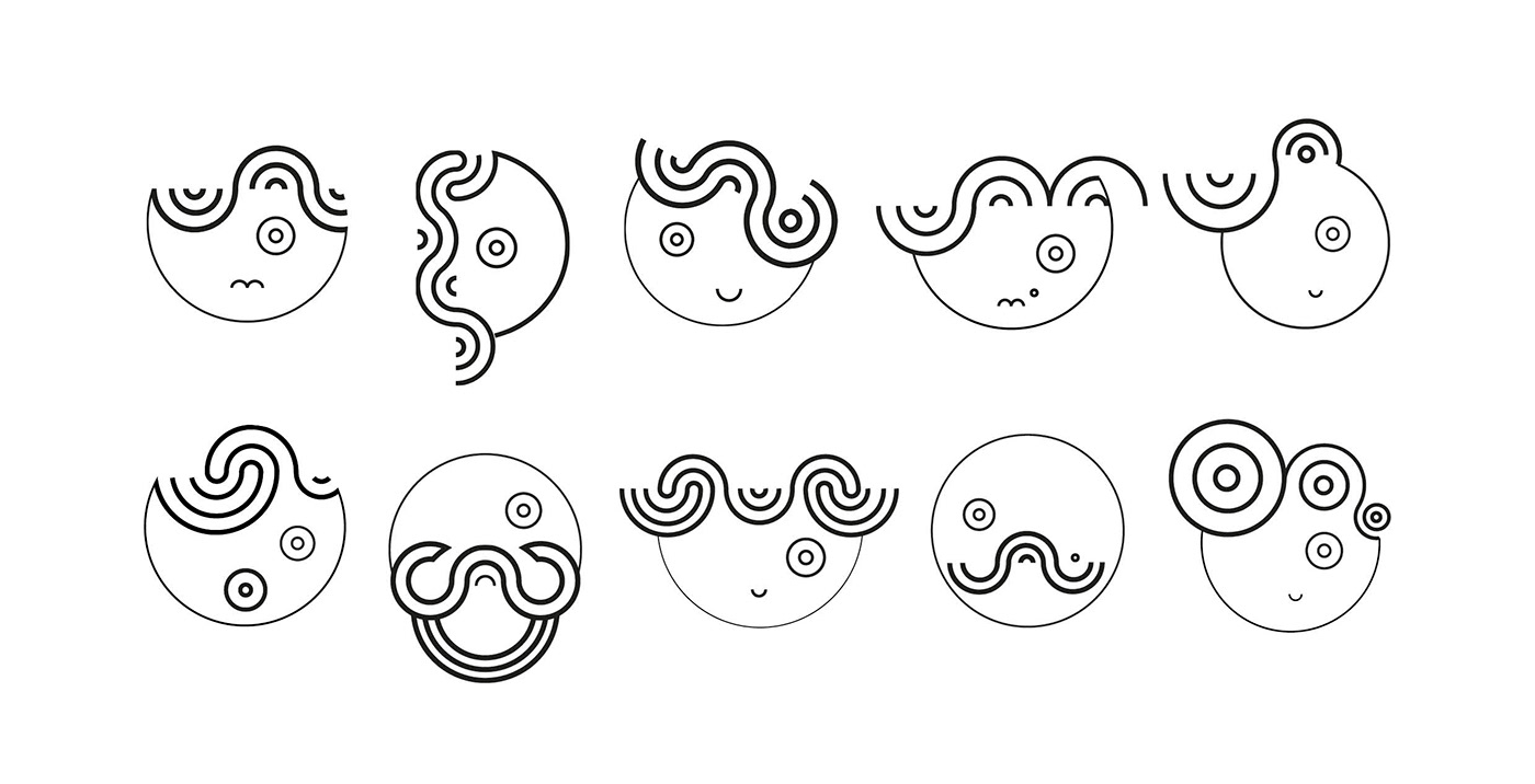 pittogrammi graphic design  pictogram Icon logo design marchio family Layout ideogrammi