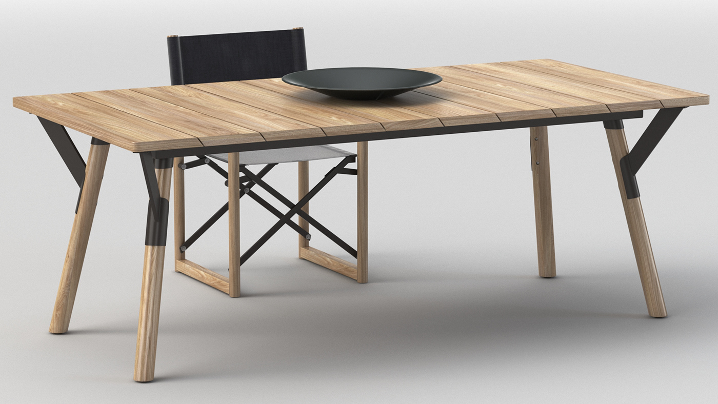 3D 3dmodel Render rendering 3dsmax vray visualization Realism 4dviz Link Wooden Table