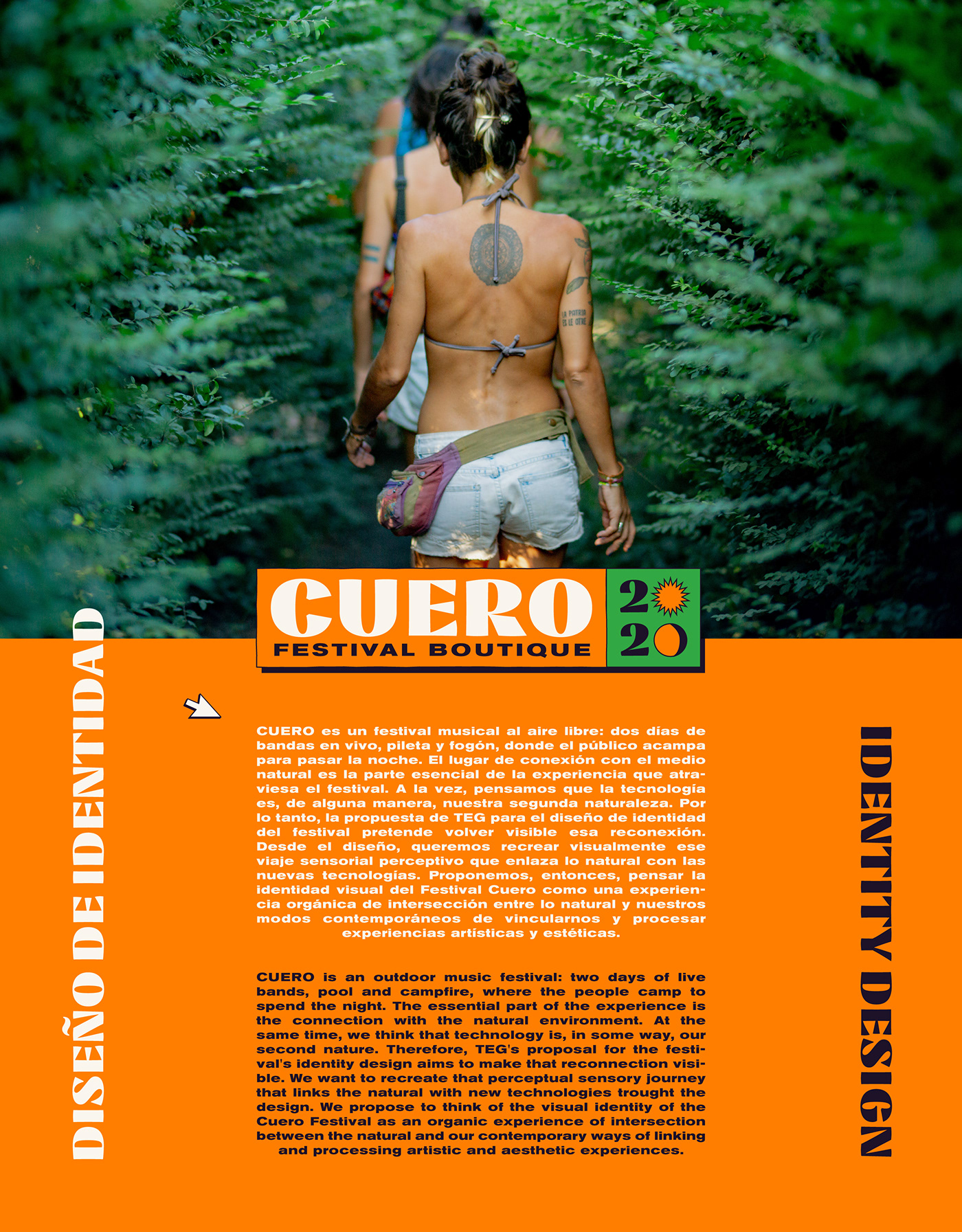 cuero design festival identity music musica pop rock