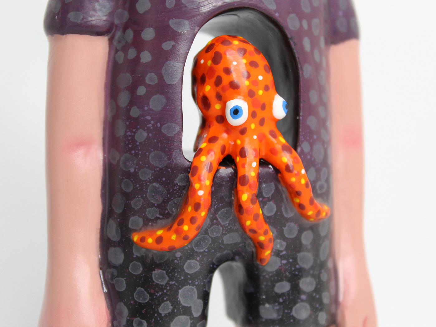 octopus resin sculpture toy art designer toy collectible toy toco oco toco-oco boneco