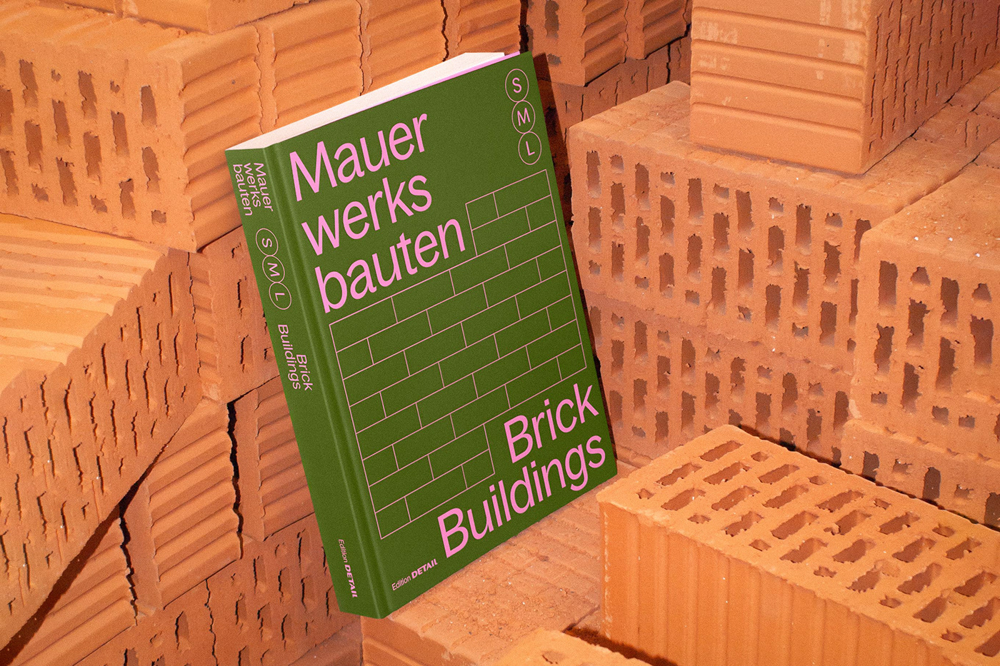 architecture book book cover brick brick building building construction print publication typography  
