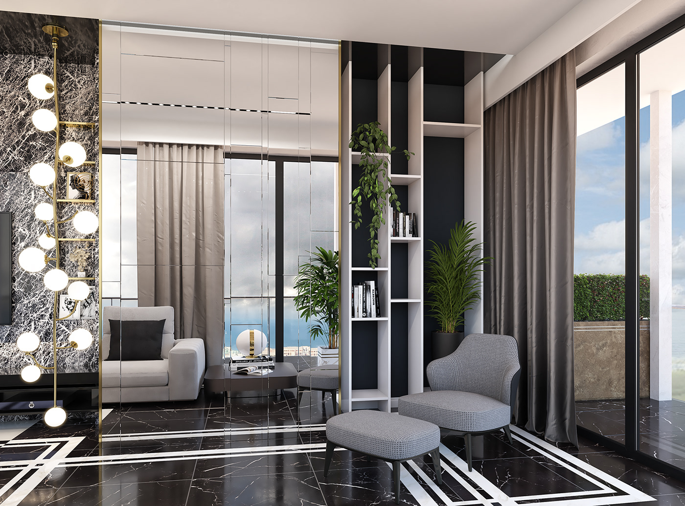 3D Visualization apartments Odessa architecture Interior design