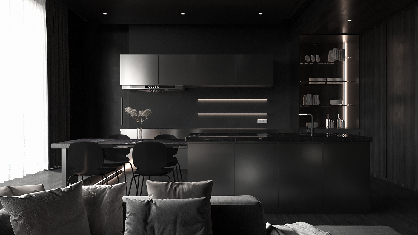 architecture design Interior interior design  luxury singapore singapore home apartment archviz D&K Groupe