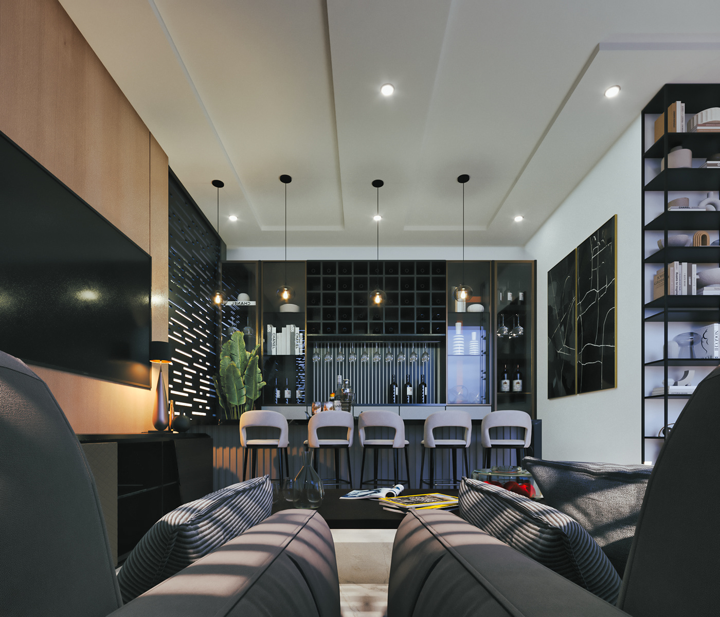 indoor interior design  architecture 3D