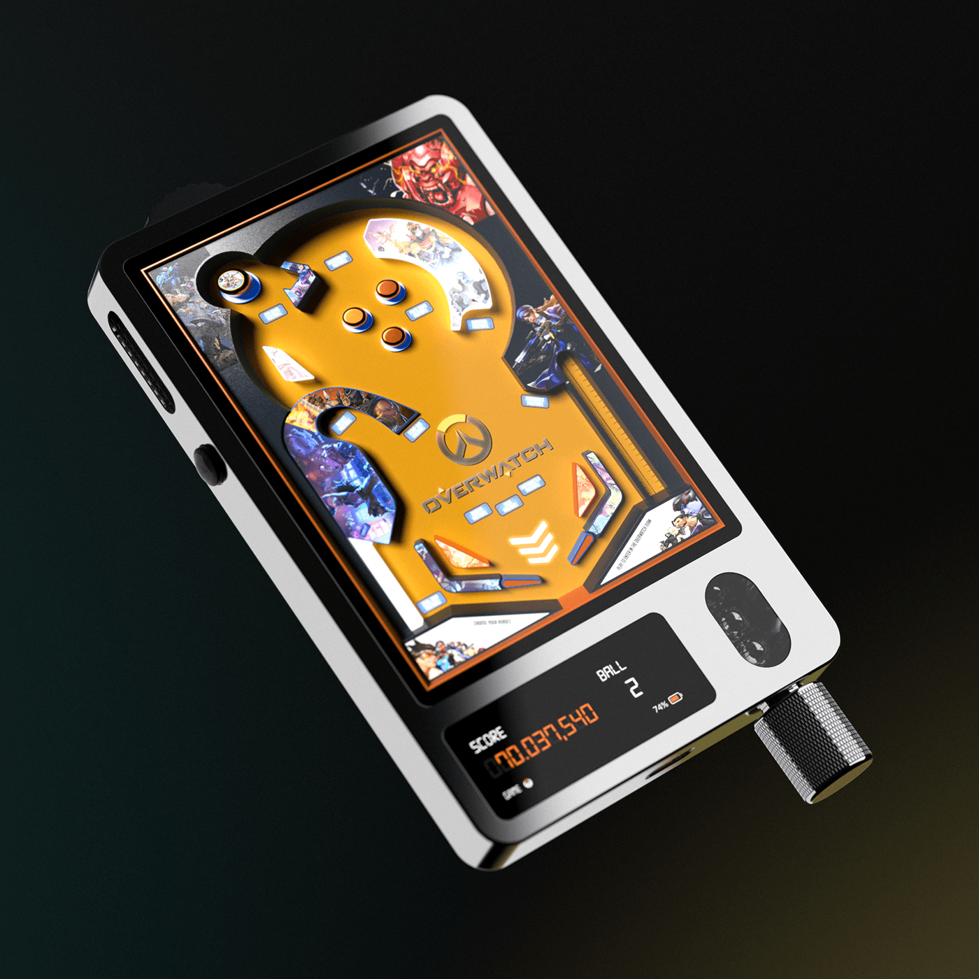 handheld industrial design  console Gaming Valorant league of legends overwatch  portable pinball Flipper