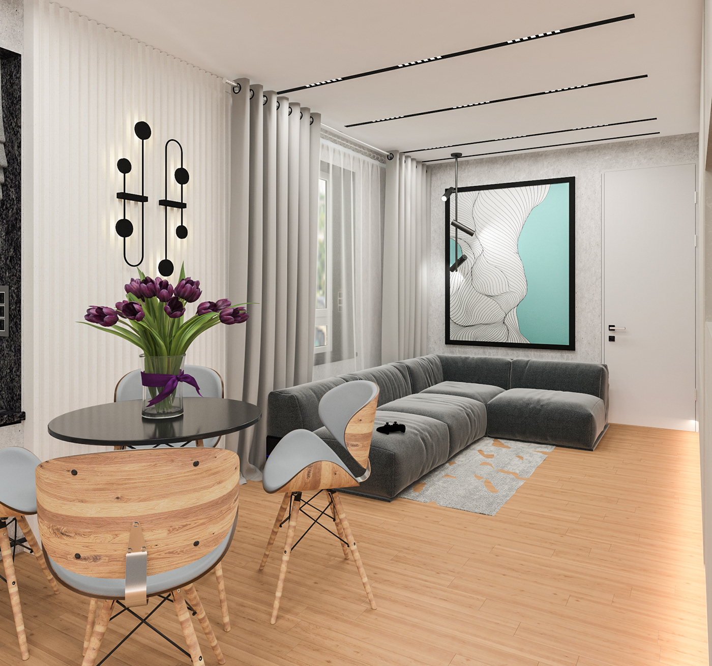 apartment Calligaris design desing Interior interior design  Minimalism Rostov ростов