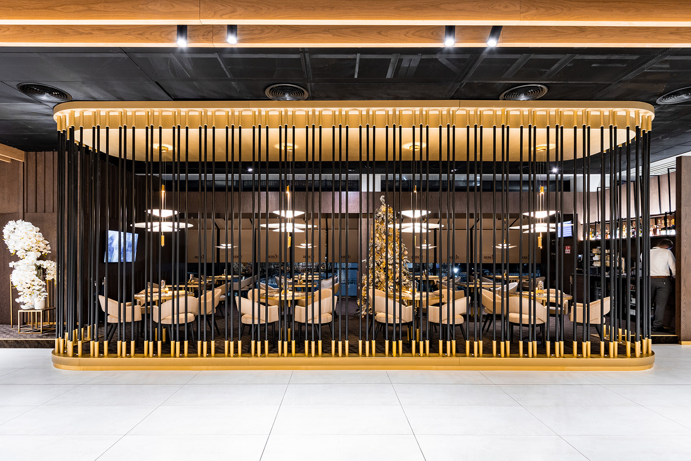 restaurant cafe bar Interior interiordesign architecture openspace terminal airport departure public publicspace archform
