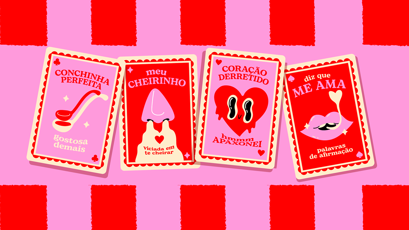 namorados valentine cartas cards Ilustração logo colorido amor Lovers