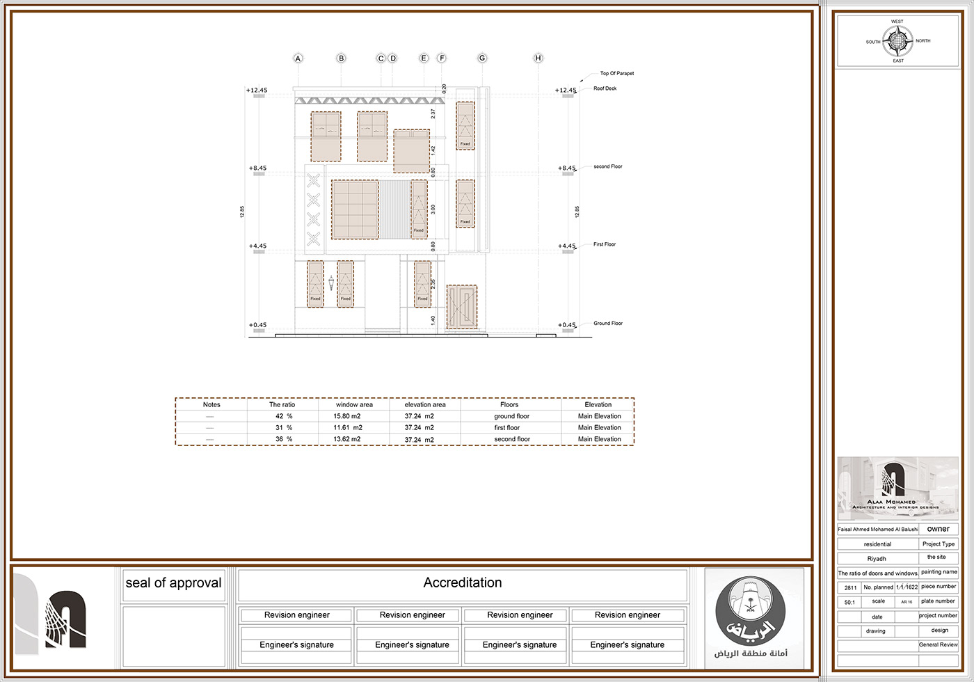 architecture interior design  KSA Villa model modern shopdrawing soudi arabia technical drawing Villa wadi hanifa
