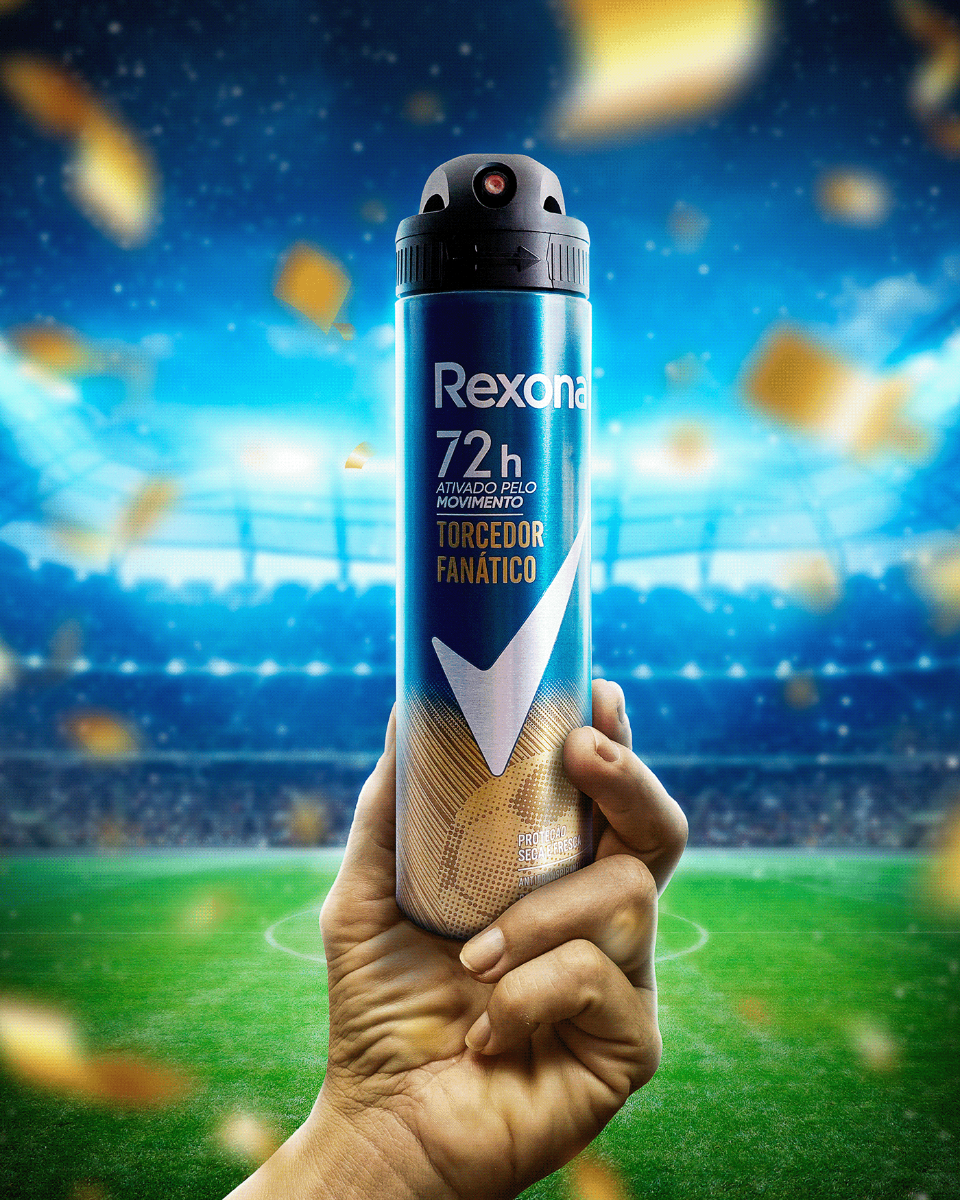 Digital Art  manipulation Matte Painting photoshop product retouch Rexona soccer Social media post worldcup2022
