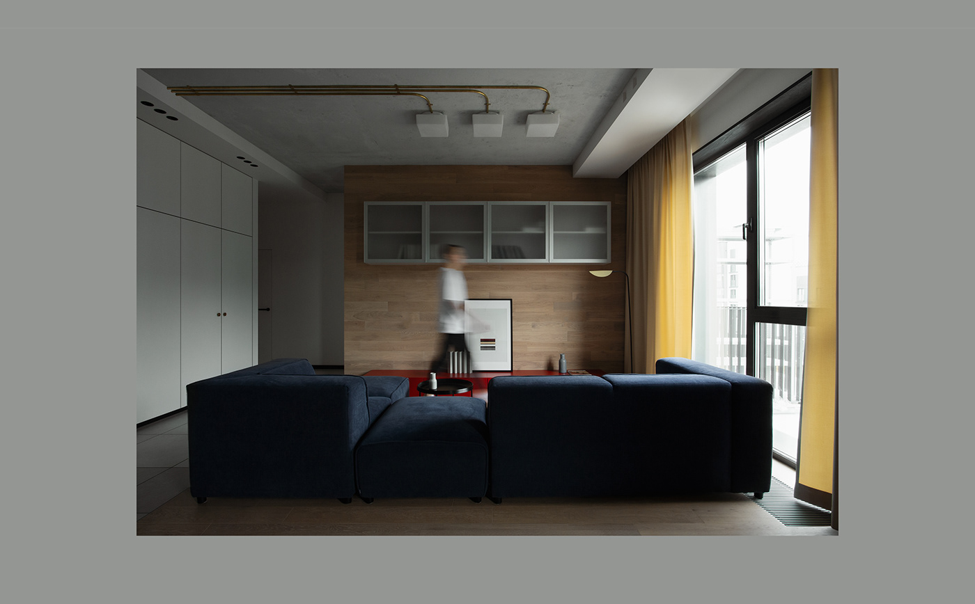 apartment belarus design Interior minimal minsk modern photo terazzo
