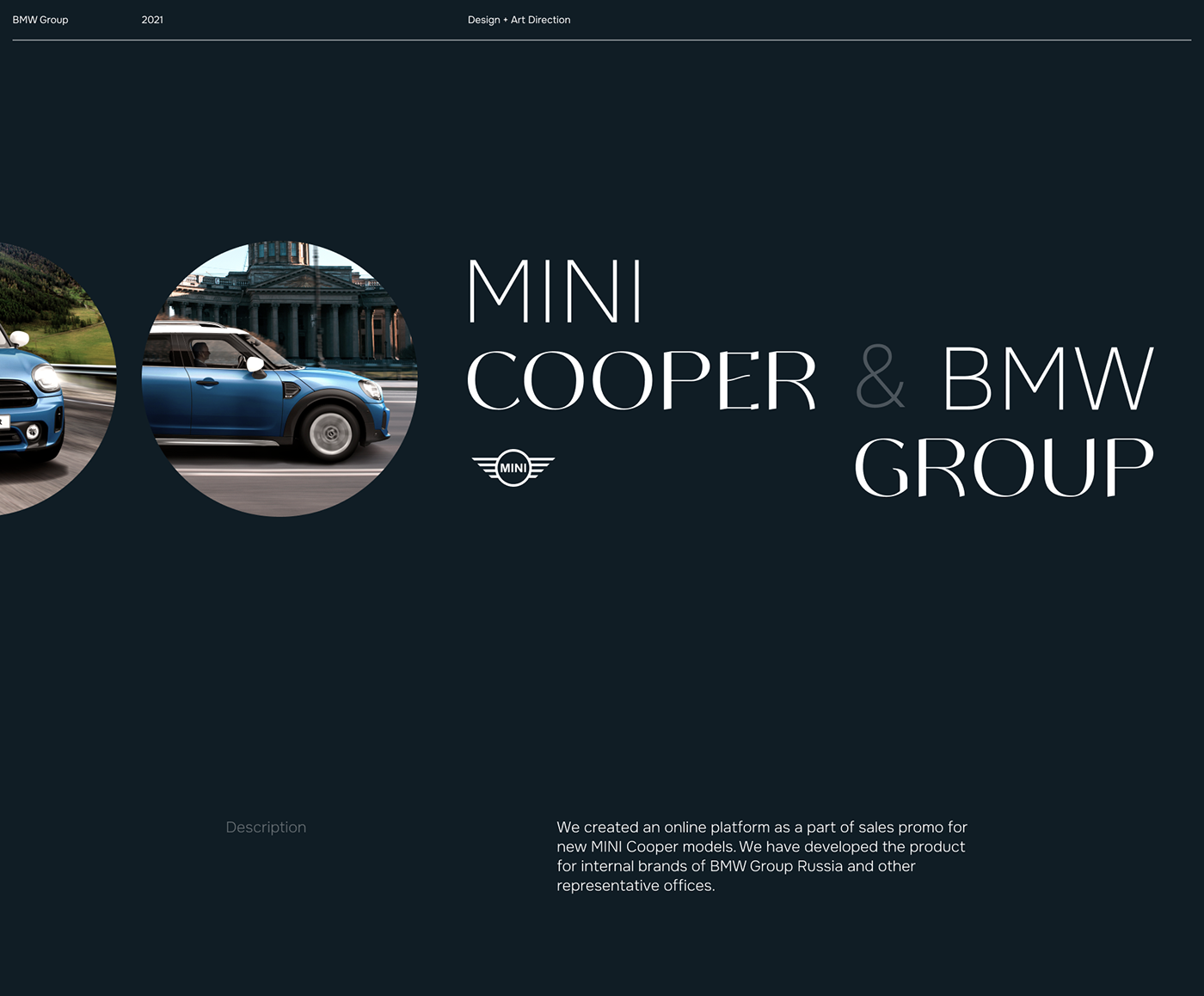 BMW car configurator UI UI/UX ux landing page One Page
