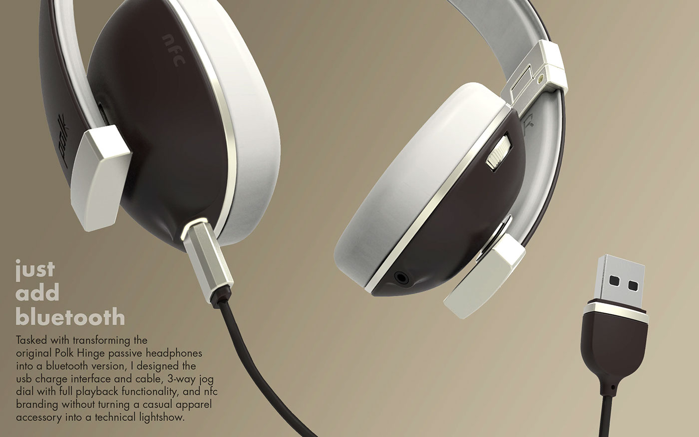 Audio headphone lifestyle headphones polk color bluetooth detail design