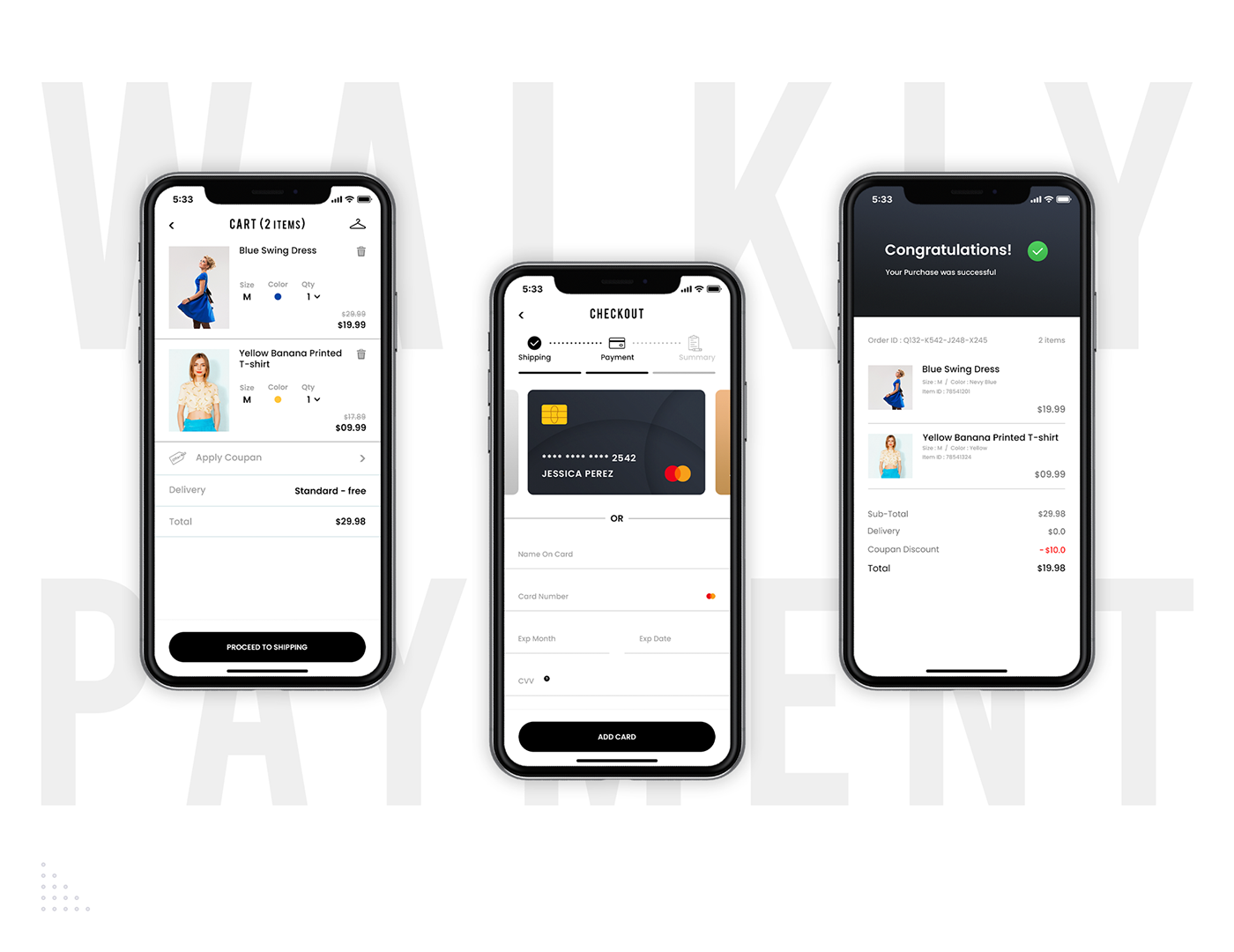 Shopping UI ux e-commerce design commerce app application banner graphics design