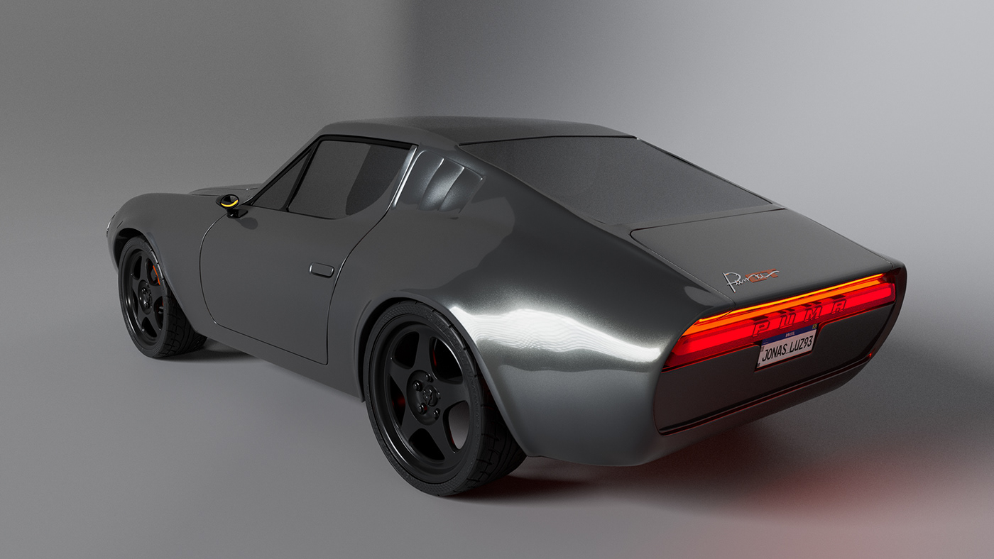 car Vehicle 3D Render Maya 3D Arnold Render Autodesk Pumagt
