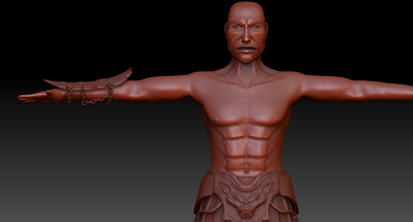 god of war ares Zbrush 3D escultura modelado 3d keyshot Fan Art