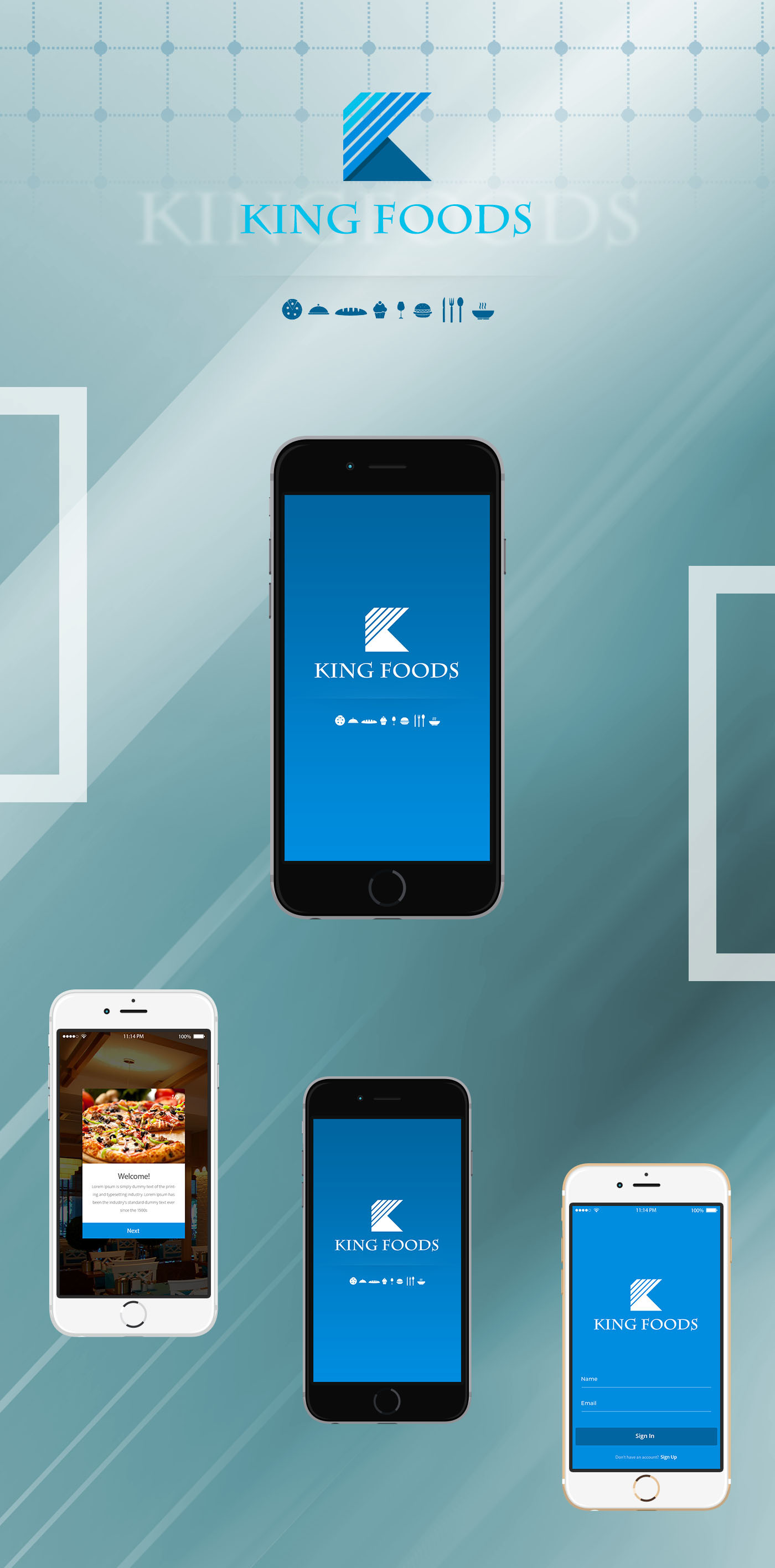 Mobile app mobile app Restaurent reservation Food  UI ux logo apps flat design ios