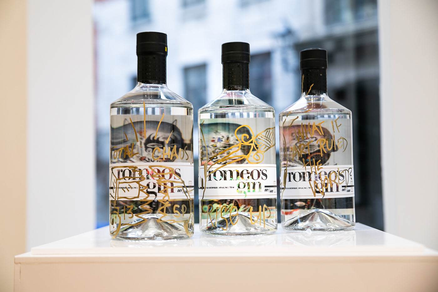 3 limited romeo's gin editions with 3 different interpretations of Mo’Z
