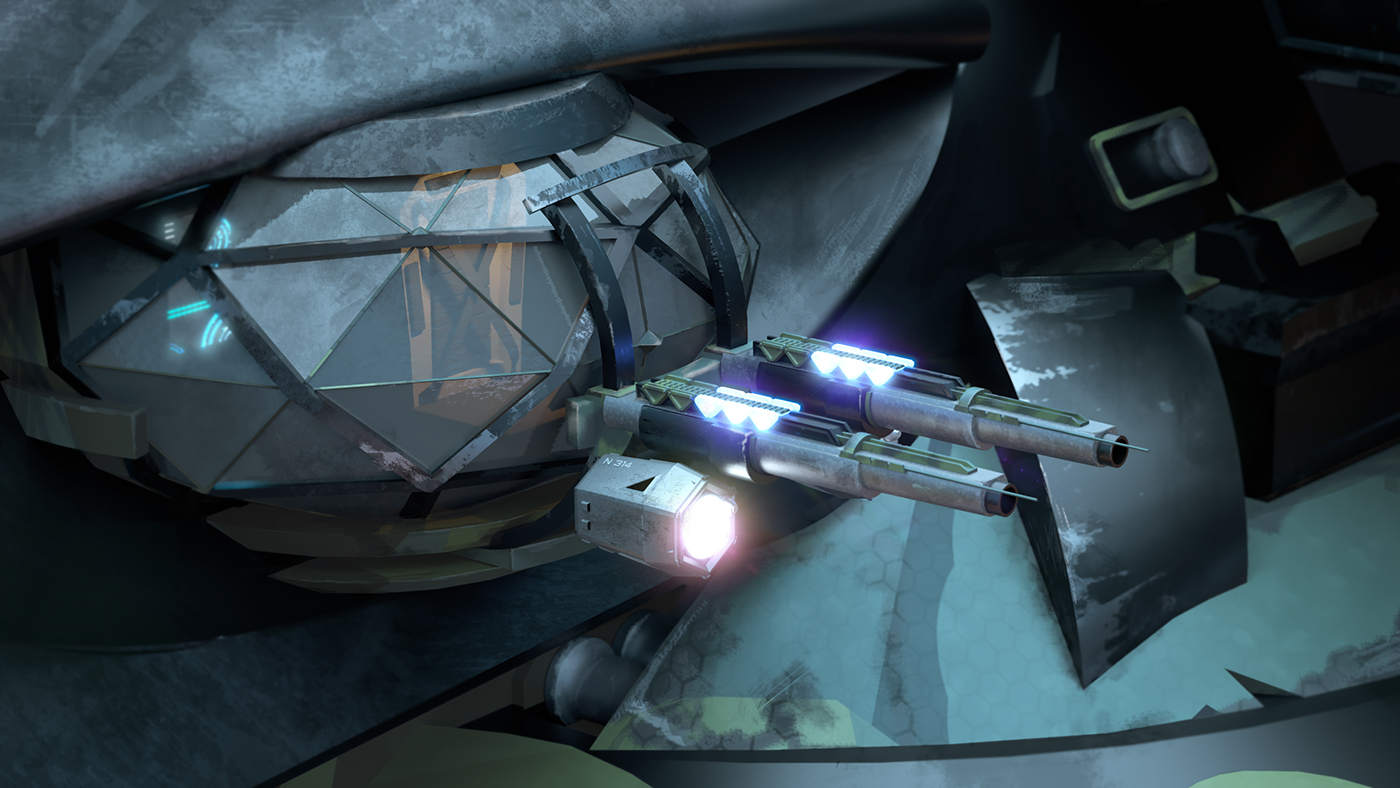 gunship 3ds MAX corona 3D CGI
