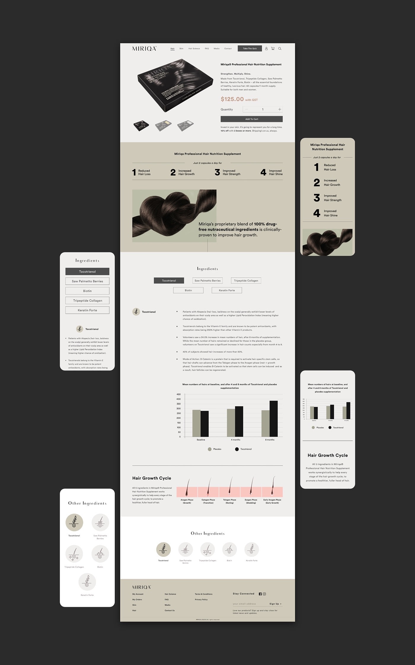 e-commerce Health & Beauty UI Web Design 