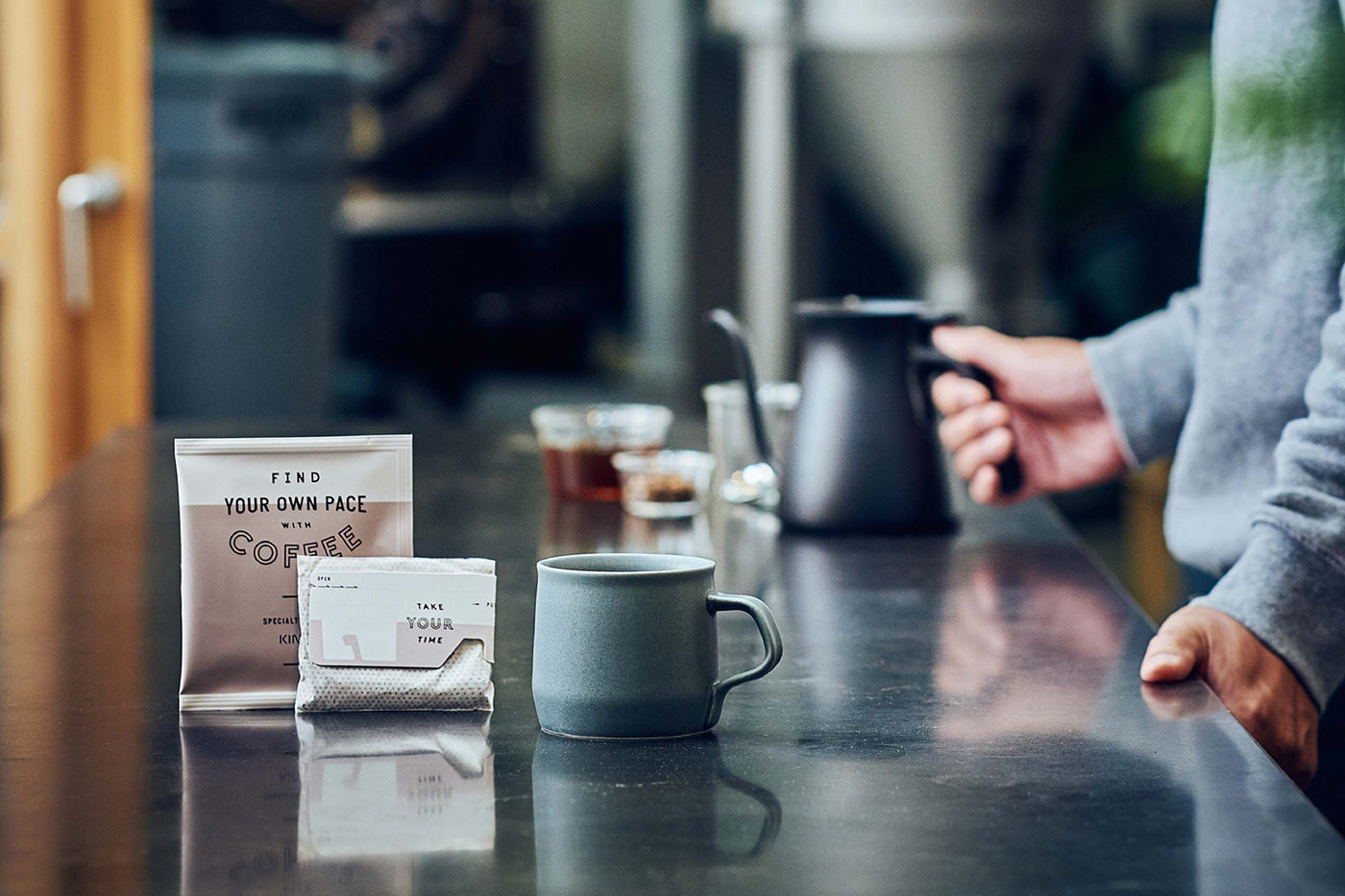 branding  Coffee craft Japanese design minimal Packaging Product Branding tableware typography  