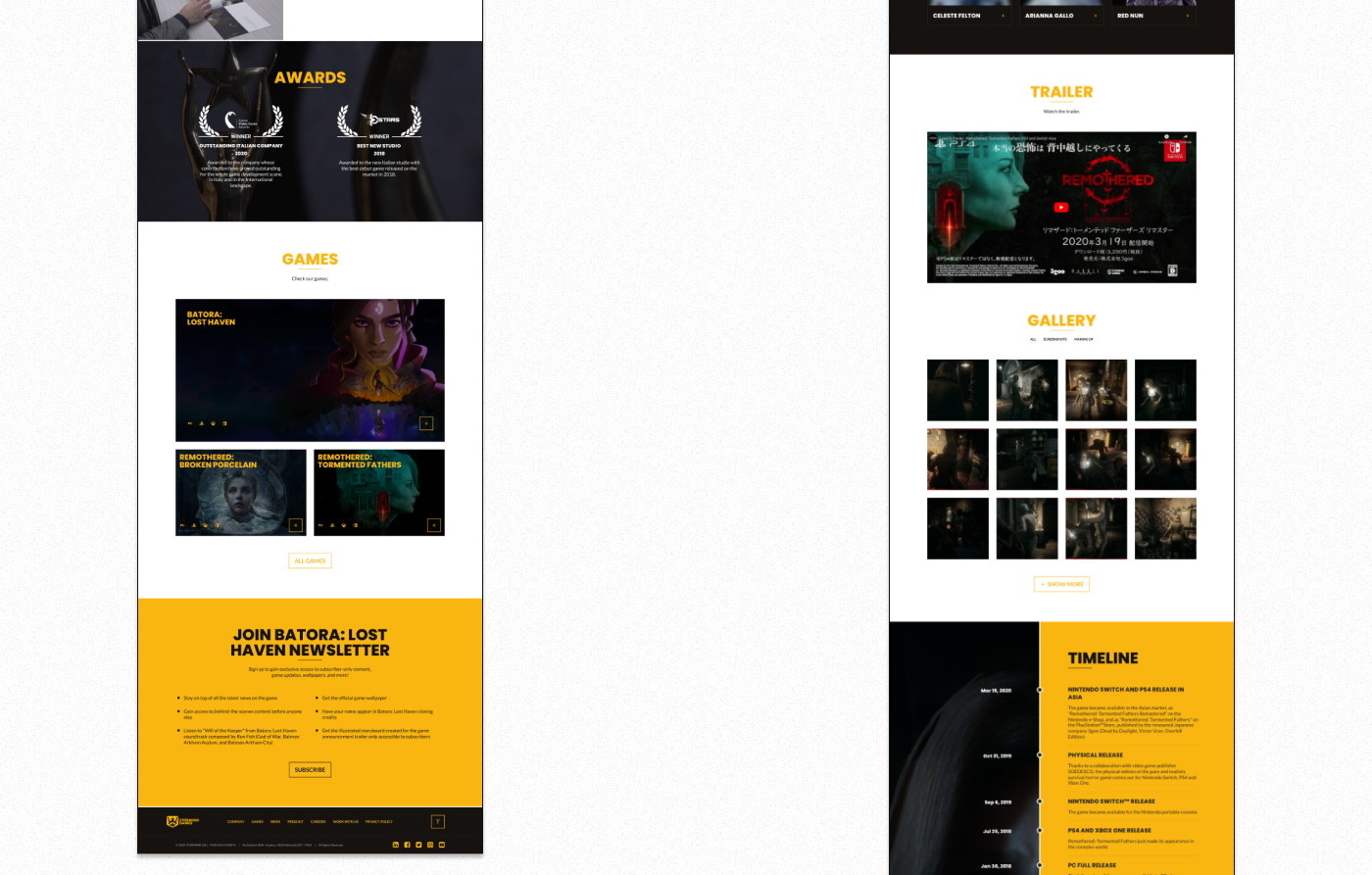 UI ux Video Games web development  website redesign