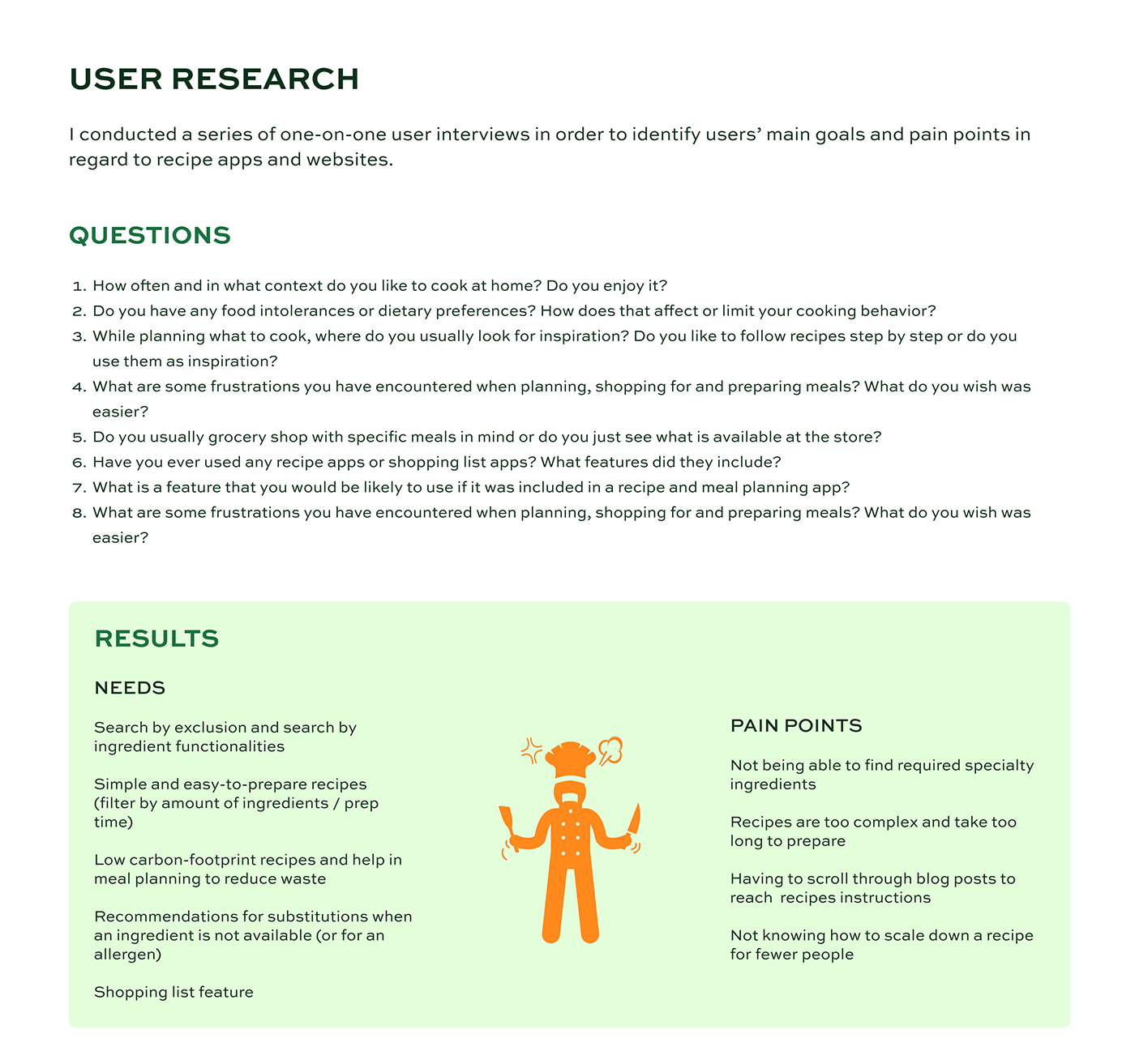 Case Study product design  recipes Responsive Design UI ui design UI/UX ux UX design web application