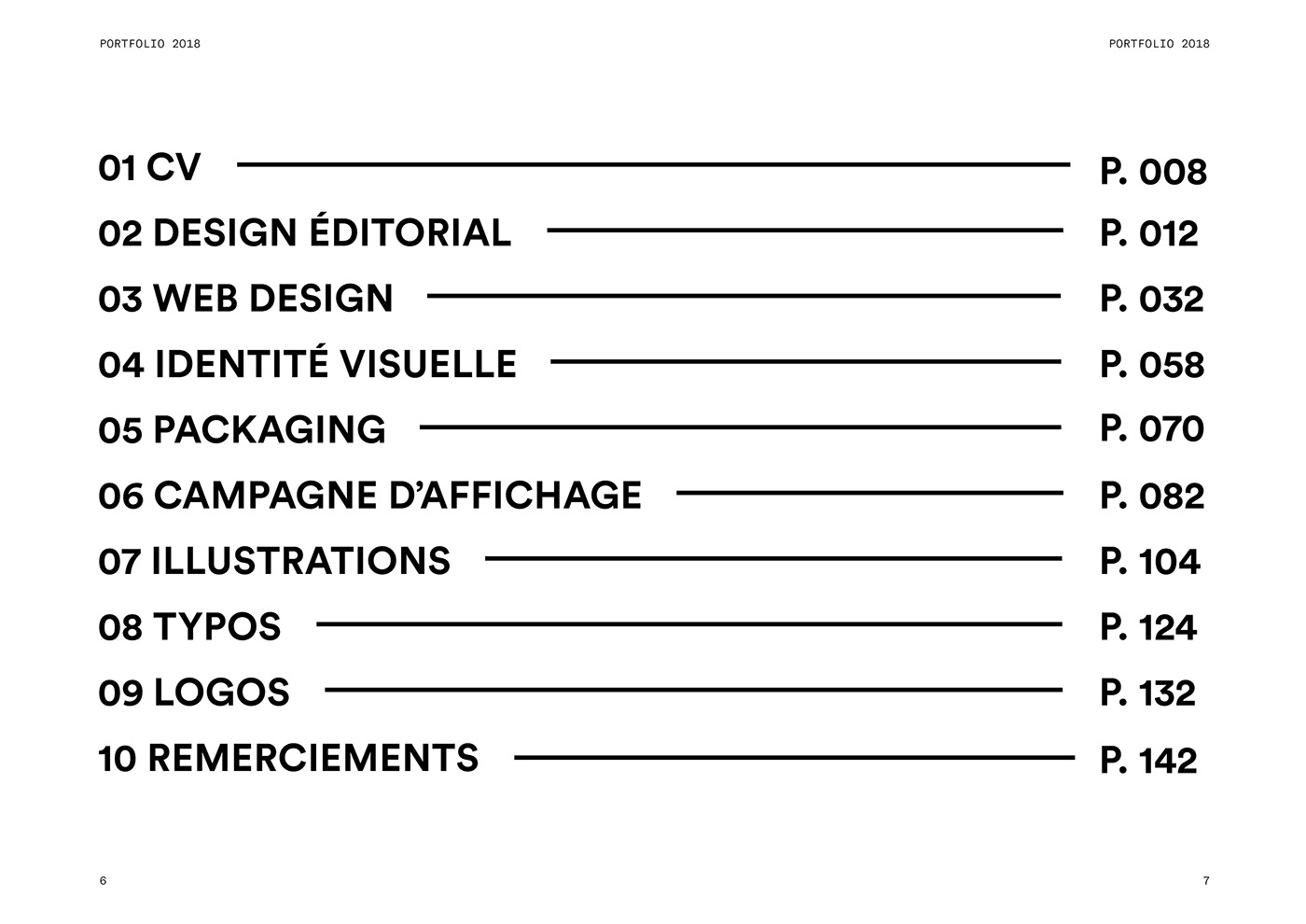 portfolio paiheme Layout design InDesign template download Japanese Graphic Design studio minimalist