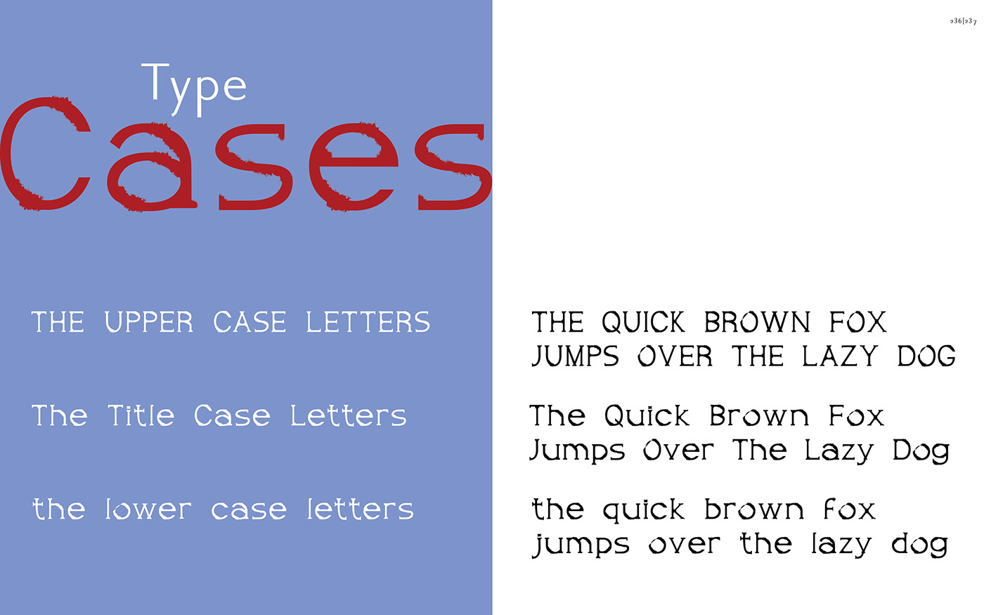 Typeface specimen kalman Tiboro