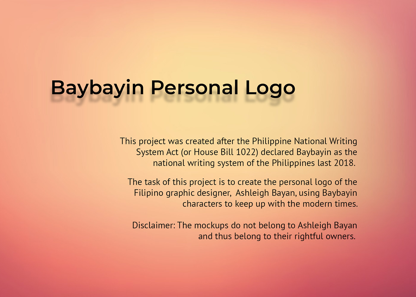 Baybayin logo personal branding philippines filipino branding  alibata