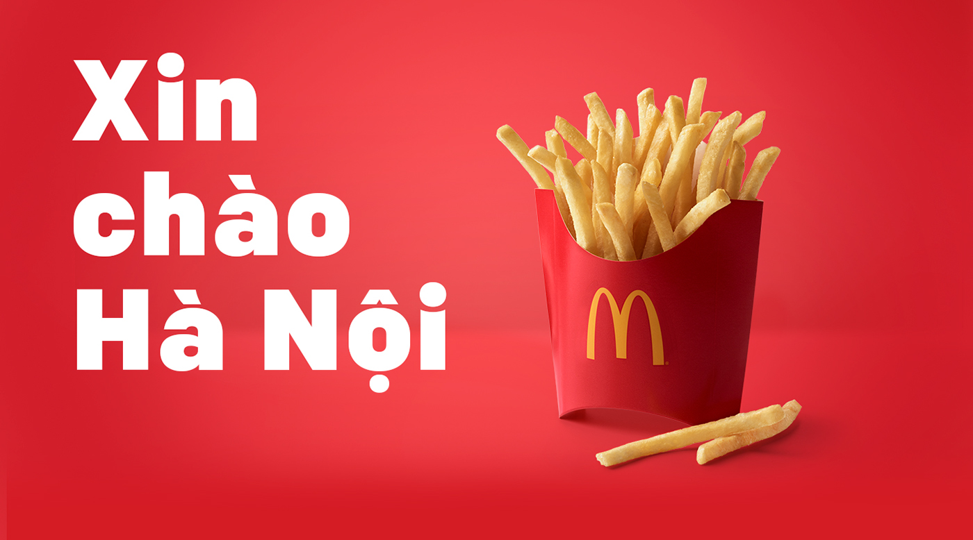 McDonalds Fries hanoi vietnam campain Landmark Food  poster