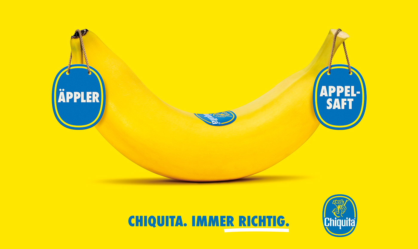 chiquita banana Choice yellow Advertising  ArtDirection