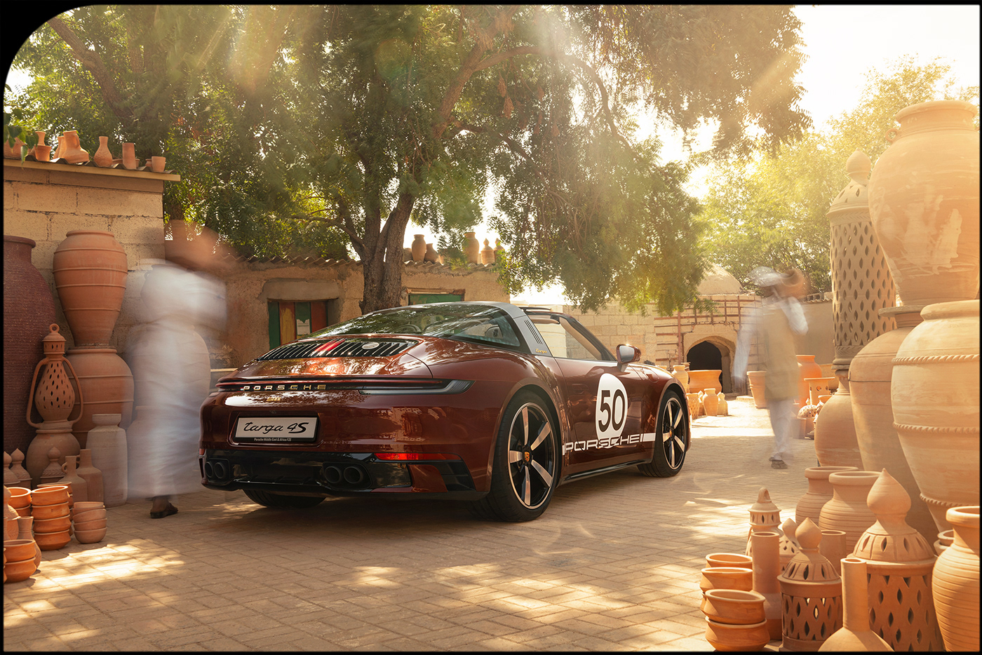 automotive   Outdoor Porsche Porsche 911 porsche design Porsche Targa 911 Post Production static UAE UAE National Day