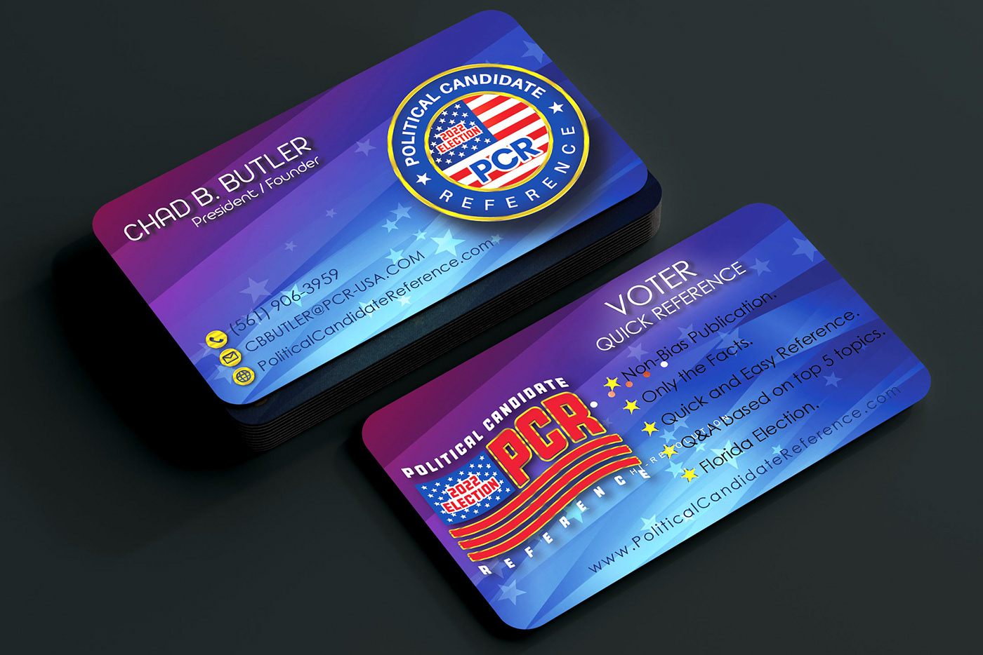 business card butler chad CHAD B BUTLER political Political Candidate president business card US Candidate visiting card vote