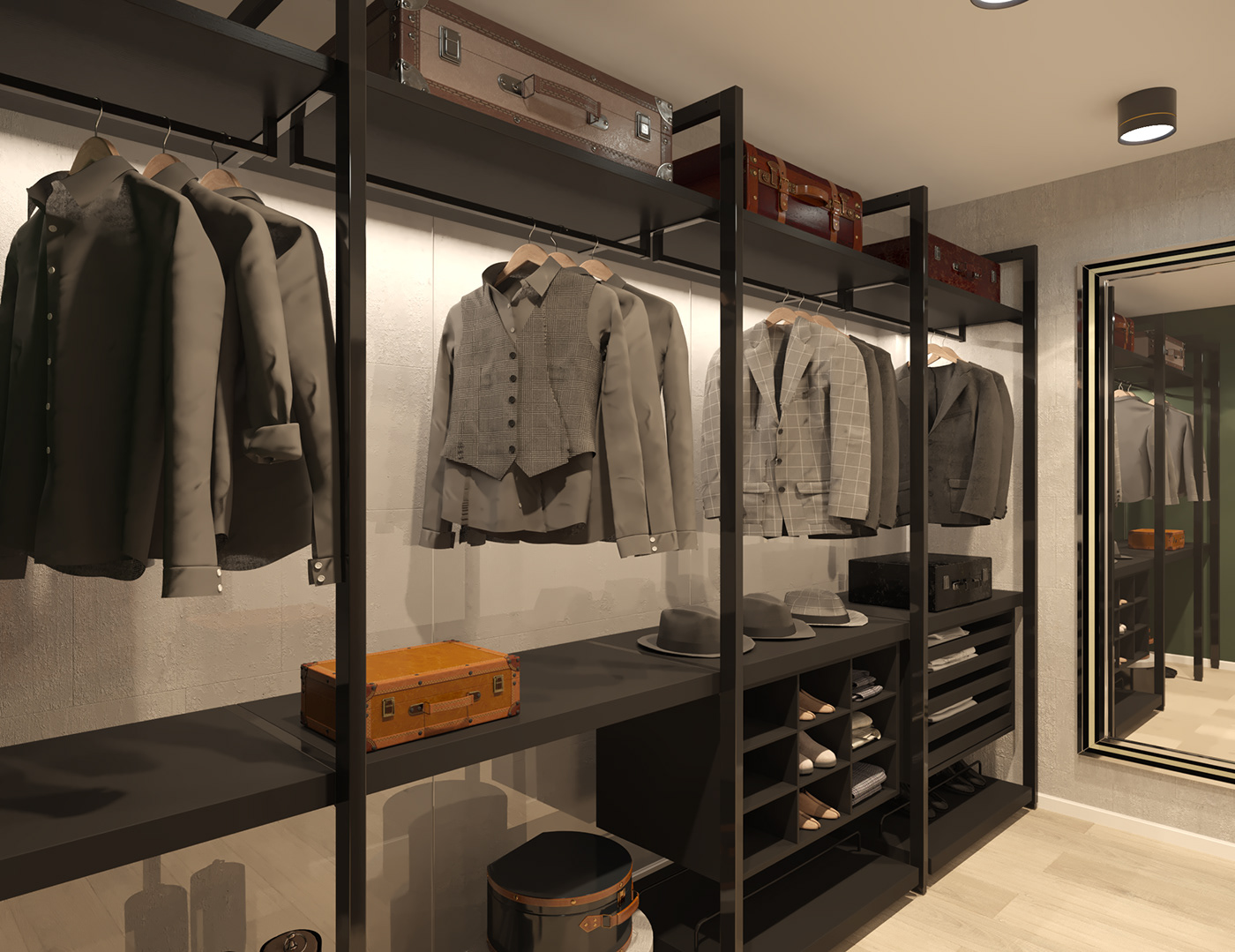 LOFT Natuzzi bi&bi cattelan aster 3ds max bedroom interior design  modern visualization