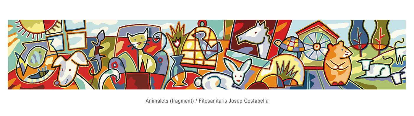 ilustration ilustracion Pintura mural Murals Decoración stands Arte corporativo Albert Rocarols barcelona