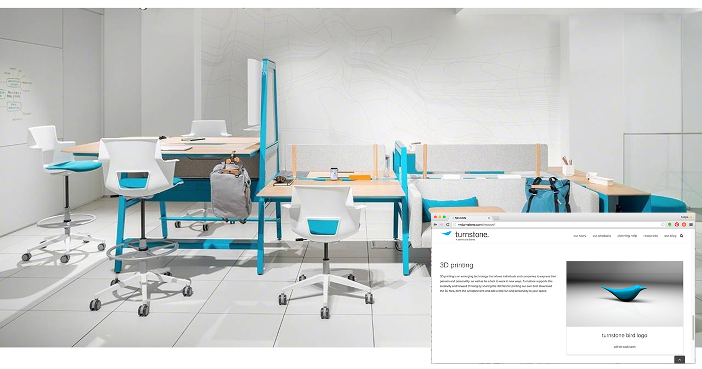 Adobe Portfolio furniture Steelcase neocon concept 3d print