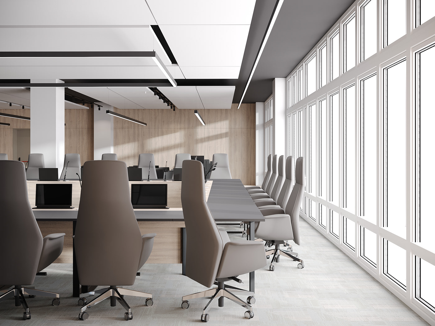 Interior conference conference room Office interior design  visualization Minimalism corona 3ds max CGI