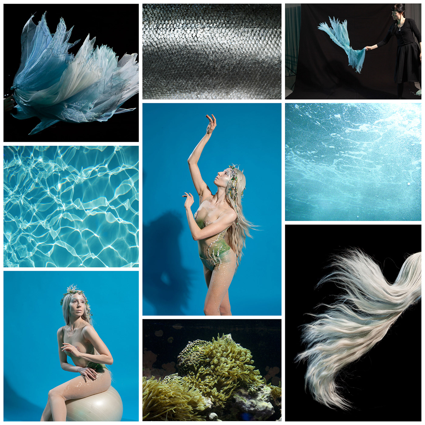 ballet mermaid underwater Digital Art  fantasy fairytale key art Photography  Poster Design